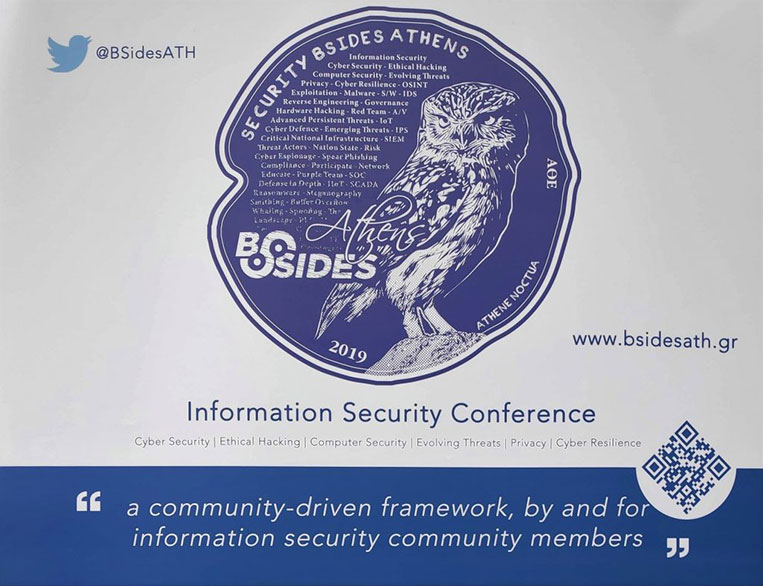 TwelveSec, strong supporter of the Greek CyberSecurity community, was Platinum sponsor of Security BSides Athens 2019